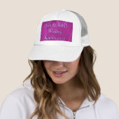 Casquette Vagues violettes (En situation)