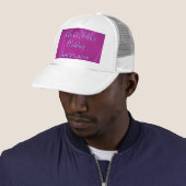 Casquette Vagues violettes (En situation)