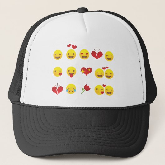 Casquette Valentine Emojis (Devant)