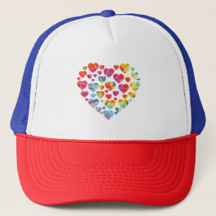 Casquette Valentines Jour Coeur Coeur Tie Dye