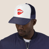 Casquette Vampire Lèvres soif pour un cou (En situation)