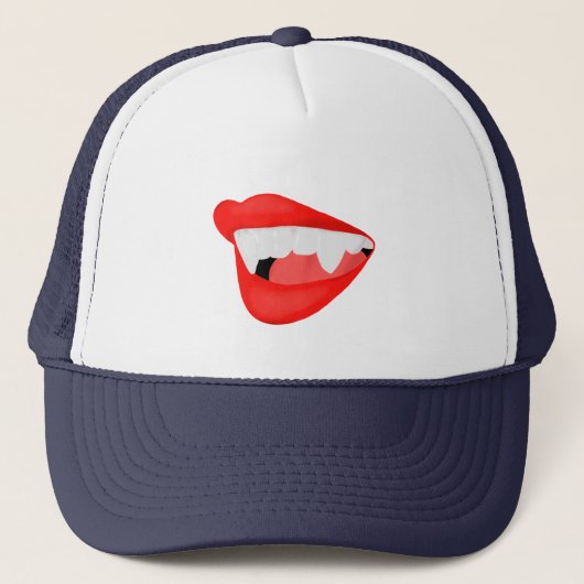 Casquette Vampire Lèvres soif pour un cou (Devant)