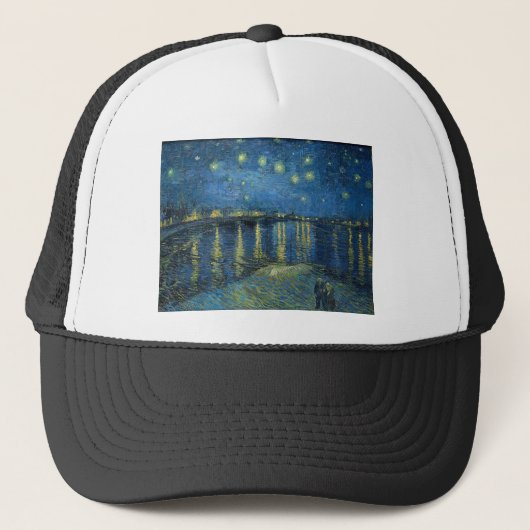 Casquette Van Gogh :Nuit étoilée sur le Rhône (Devant)
