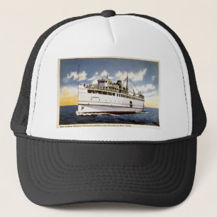 Casquette Vapeur Naushon, ligne de bateau à vapeur de