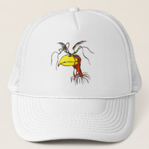 Casquette Vautour cou rouge caricature Oiseau
