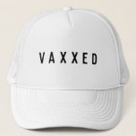 Casquette Vaxxed | Covid-19 Vacciné Moderne Design<br><div class="desc">Design "VAXXED" personnalisé simple et élégant dans la typographie moderne minimaliste bloc en noir et blanc monochrome. Le symbole parfait pour montrer que vous avez été vacciné contre le Covid-19 et que vous avez reçu le vaccin contre le coronavirus. Soyez fier et montrez que vous êtes pro vaccin avec ce...</div>