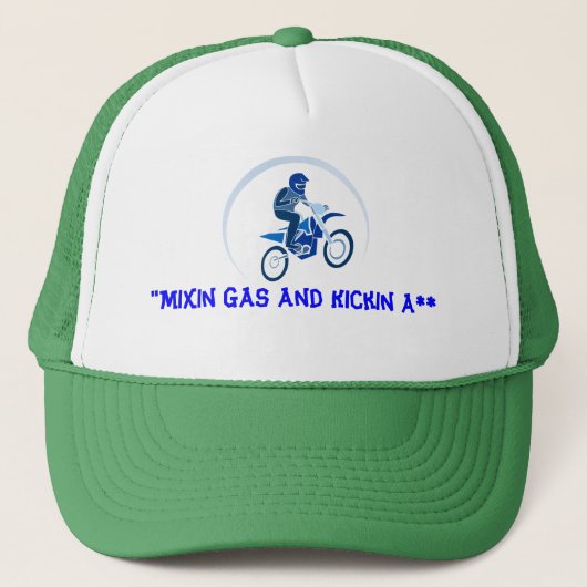 Casquette Vecteur Vectoriel Dirt Biker (Devant)