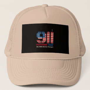 Casquette Vector patriot jour design avec drapeau américain