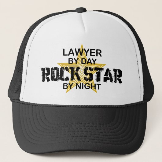 Casquette Vedette du rock d'avocat par nuit (Devant)