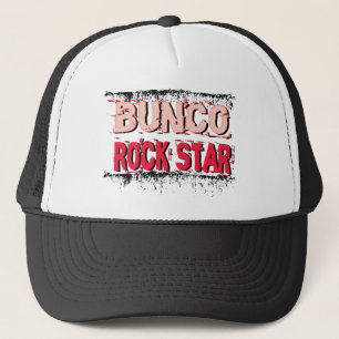 Casquette vedette du rock de bunco dans le rose