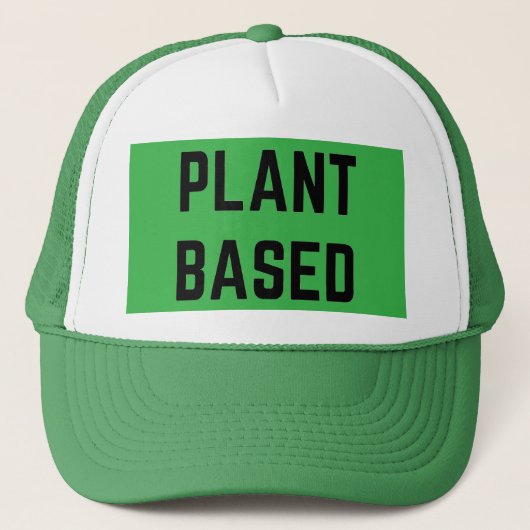 Casquette Végétalien à base de plantes (Devant)