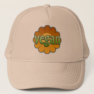 Casquette végétalien de camionneur de fleur