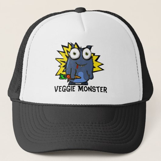 Casquette végétarien de monstre (Devant)
