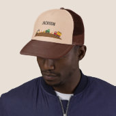 Casquette Véhicules de construction mignons pour garçons (En situation)