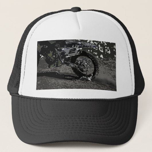 Casquette Vélo à sec (noir et blanc) (Devant)