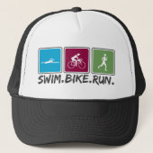 Casquette vélo de bain couru (triathlon) (Devant)