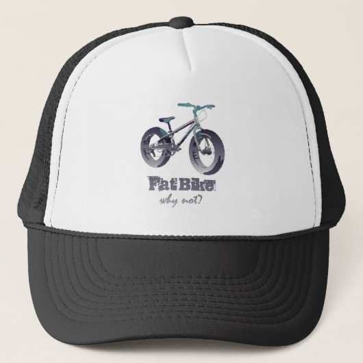 Casquette Vélo gras Pourquoi ne pas s'amuser Citation de vél (Devant)