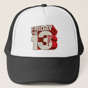 Casquette Vendredi 13 Logo 3D empilé saignant