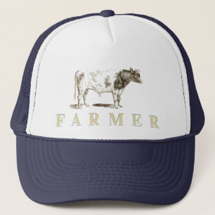 Casquette véritable d'agriculteur avec le grand