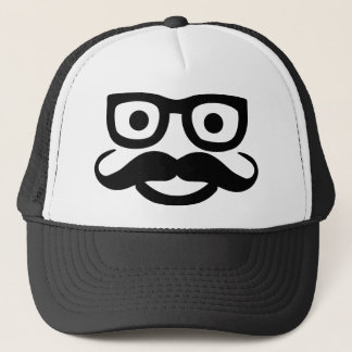 Casquette verres moustache