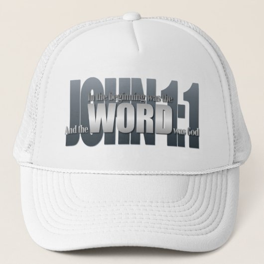 Casquette Verset biblique : Jean 1:1 (Devant)
