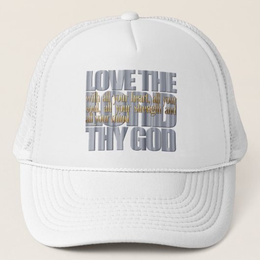 Casquette Verset biblique : Luc 10:27 (Devant)