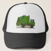 Casquette vert de camion à ordures (Devant)