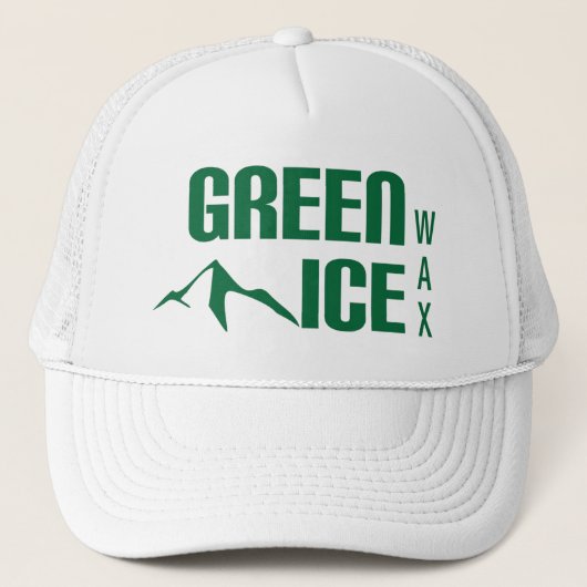 Casquette vert de camionneur de cire de glace (Devant)