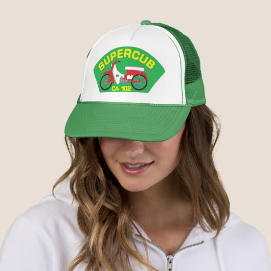Casquette vert de correction de SuperCub (En situation)