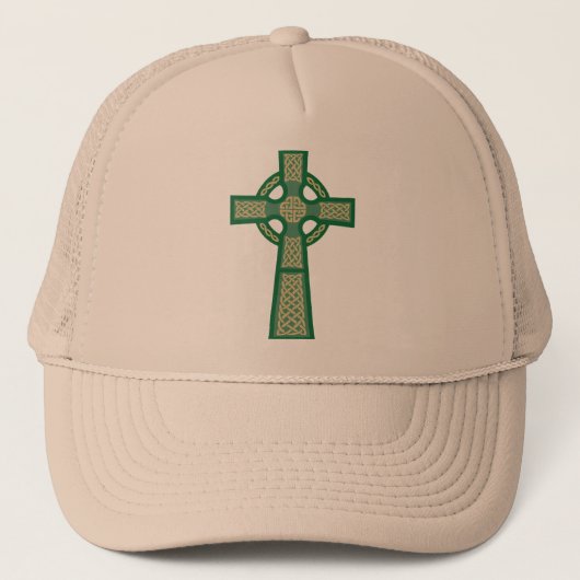 Casquette vert de croix celtique (Devant)
