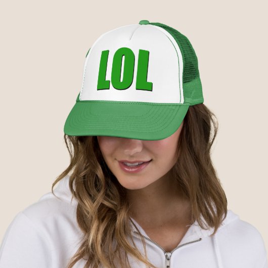 Casquette Vert de LOL (En situation)
