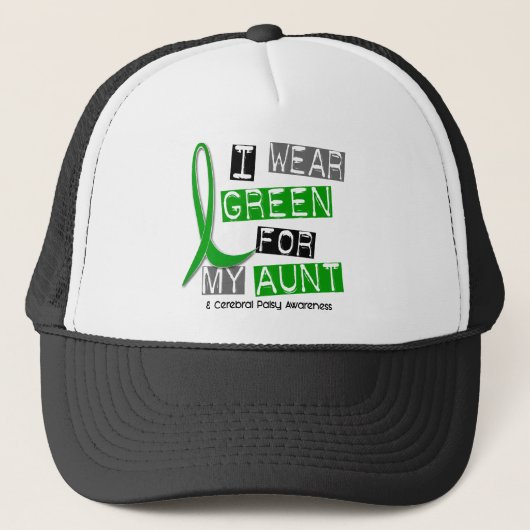 Casquette Vert d'usage de l'infirmité motrice cérébrale I (Devant)
