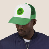 Casquette Vert géomagnétique Mandala-64555 (En situation)