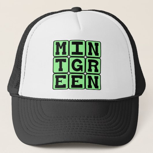 Casquette Vert Menthe, Couleur (Devant)