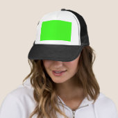 Casquette vert néon couleur (En situation)