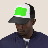 Casquette vert néon couleur (En situation)