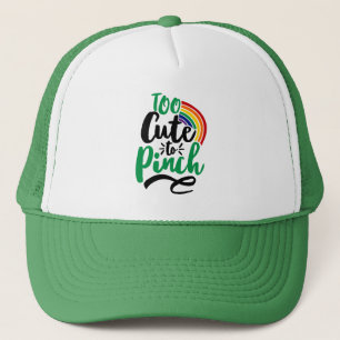 Casquette Vert trop mignon pour Pinch St. Patrick's Day Grap