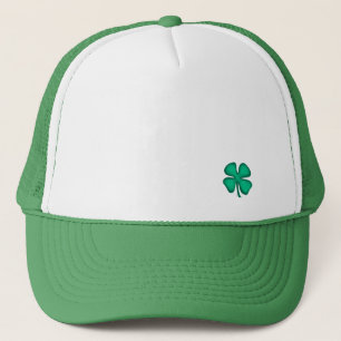 Casquette verte de camionneur Lucky 4 Leaf Irish C