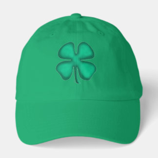 Casquette verte de père Lucky 4 Leaf Irish Clover