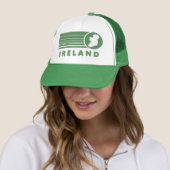 Casquette verte Retro Irlande (En situation)