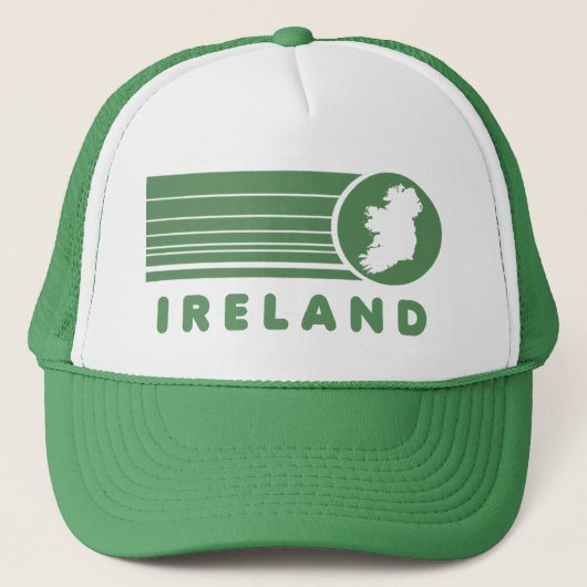 Casquette verte Retro Irlande (Devant)