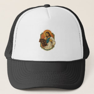 Casquette Vêtement de sport noir recouvert de craie Jésus dé