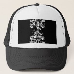 Casquette vétéran américain je ne suis pas un héros, mai