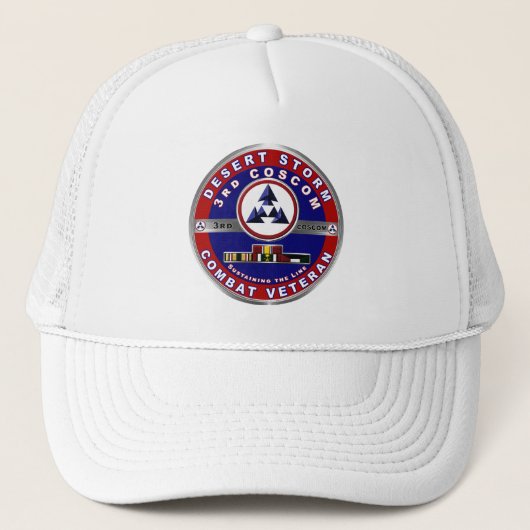 Casquette Vétéran de la 3e COSCOM Desert Storm (Devant)