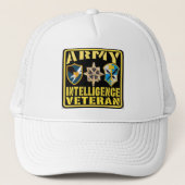 Casquette Vétéran d'intelligence d'armée (Devant)