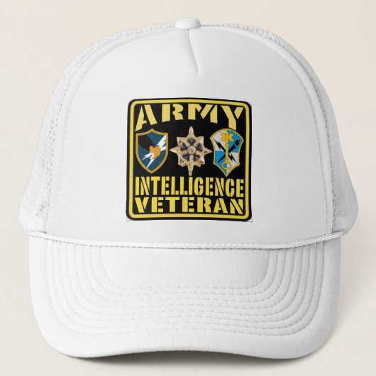 Casquette Vétéran d'intelligence d'armée (Devant)