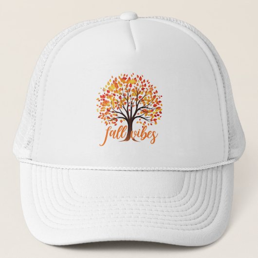 Casquette Vibes d'automne - Cosy Fall Tree (Devant)