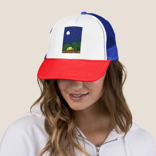 Casquette Vibes de camping (En situation)