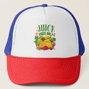 Casquette Vibes Juteuses Uniquement : Fruits Frais & Vie Sai