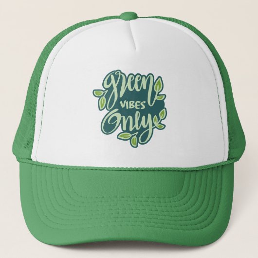 Casquette Vibes vertes (Devant)